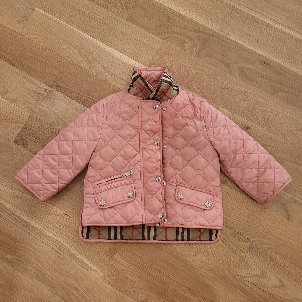 Burberry Quilted Jacket Pink